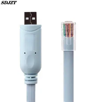  1,8 М USB к RJ45 Для Маршрутизаторов Cisco USB Консольный кабель FTDI A7H5 USB к RS232 Последовательный к CAT5 Консольный кабель-адаптер Шнур