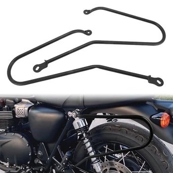  Аксессуары для мотоциклов, Железные щитки для седельной сумки, Опорная планка, кронштейн для Triumph T120 T100 Bonneville Mag Wheel 2001-2016