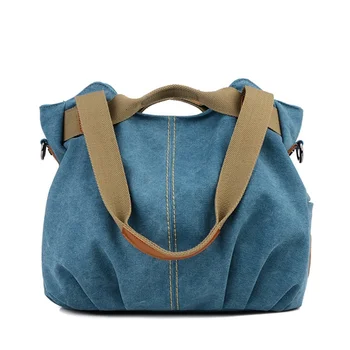  Модная женская сумка через плечо в стиле ретро в Европе и Америке, высококачественная холщовая сумка для покупок большой емкости